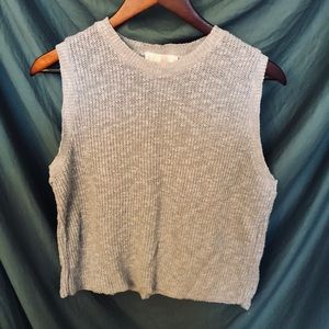 Linen light blue top